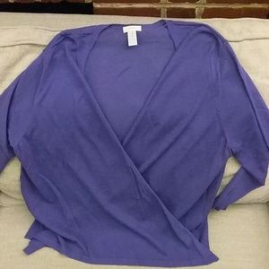 Chico's purple twinset size XL/3